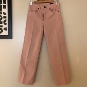 Wide leg blush ankle pant